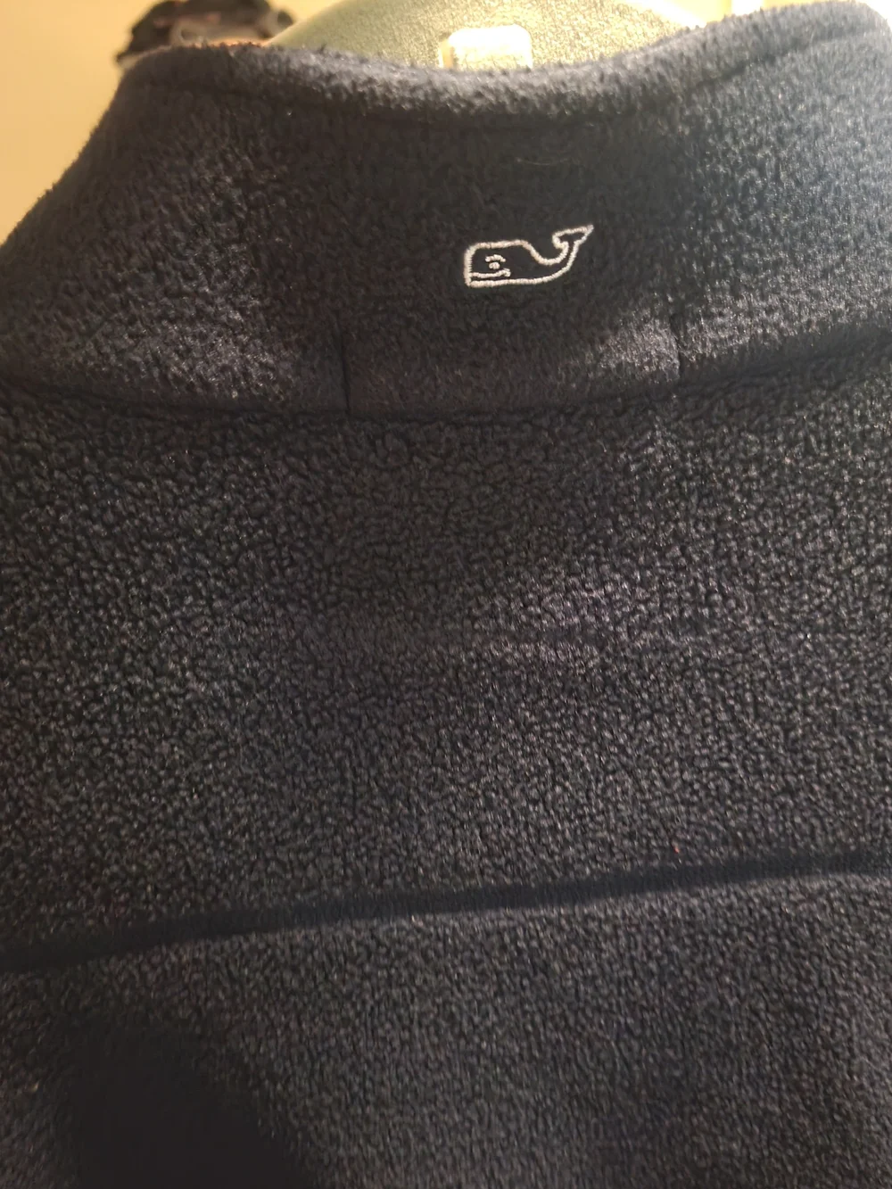 Vineyard Vines Men’s Navy Half-Zip Fleece Pullover- Like New Sz M